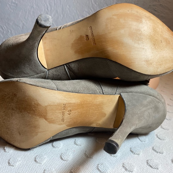 Plenty by Tracy Reese Paola Gray Lace Up Heels with Tassel Detail - Picture 15 of 16